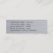 QR-Code für gebürstete Metallkarte Mini Visitenkarte (Rückseite)