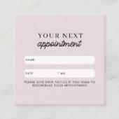 QR-Code für Geschäftskunden rosa Quadratische Visitenkarte (Vorderseite)