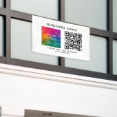 QR-Code für Geschäftsleute Beste Vorlage Banner (Äußeres Gebäude)