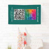 QR-Code für Geschäftsleute hier Beste vertikale Vo Banner (Insitu)