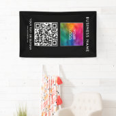 QR-Code für Geschäftsleute hier Vertikal Elegant M Banner (Insitu)