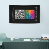 QR-Code für Geschäftsleute hier Vertikal Elegant M Banner (Messeveranstaltung)