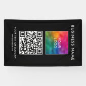 QR-Code für Geschäftsleute hier Vertikal Elegant M Banner (Horizontal)