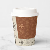 QR-Code für Geschäftsleute Moderner Beruflicher Ka Pappbecher (Links)