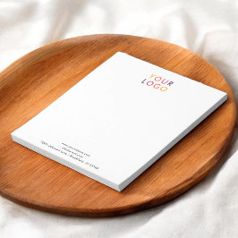 QR-Code für Geschäftslogos Einfache Notepad Notizblock