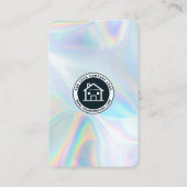 QR-Code für Geschäftslogos hinzufügen Real Anwesen Visitenkarte (Rückseite)