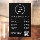 QR-Code für Geschäftslogos, offen Fensteraufkleber (Blatt 2)