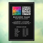 QR-Code für Geschäftsmodelle in Öffnungszeiten Fensteraufkleber (Blatt 3)
