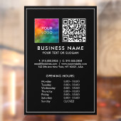 QR-Code für Geschäftsmodelle in Öffnungszeiten Fensteraufkleber (Blatt 2)