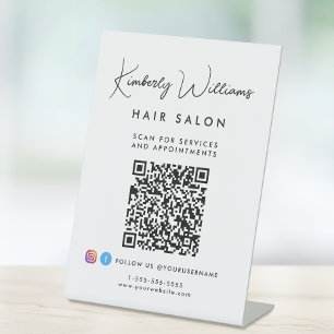 QR-Code für Geschäftsskripte Sockelschild