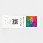 QR-Code für Geschäftssymbole - Vertikale Innenräum Banner (Horizontal)
