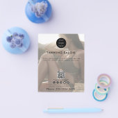 QR-Code für Geschäftszeichen Beauty Spray Tan Fade Flyer (Einzeln)