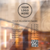 QR-Code für Geschäftszeiten Fensteraufkleber (Blatt 2)