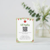 QR-Code für Geschenkeregister - Apple of Our Eye B Begleitkarte (Stehend Vorderseite)