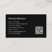 QR-Code für Gitarrenlehrer Visitenkarte (Rückseite)