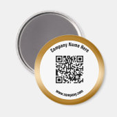 QR-Code für Goldwerbung Magnet (Vorderseite/Rückseite)