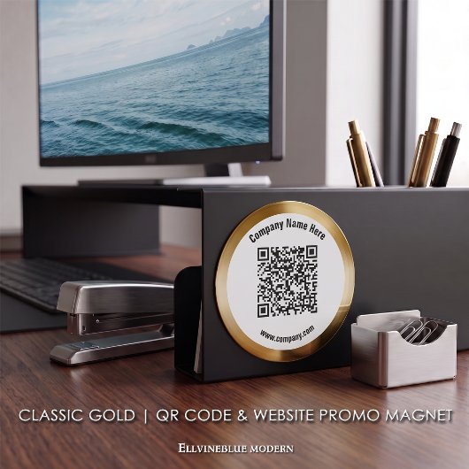 QR-Code für Goldwerbung Magnet
