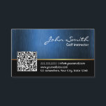 QR-Code für Golflehrer Beruflich Visitenkarte<br><div class="desc">Royal Blue QR Code Golf Business Card.</div>