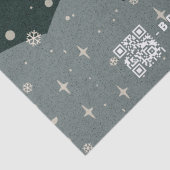QR-Code für Green Merry Christmas Business-Logo Seidenpapier (Detail)