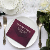 QR-Code für große Foto Burgundy Texture All In One Einladung