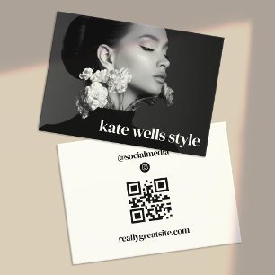 QR-Code für großes Instagramm-Foto Visitenkarte