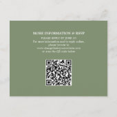 QR-Code für grüne Hochzeitsszenarien - Detailkarte Begleitkarte (Rückseite)