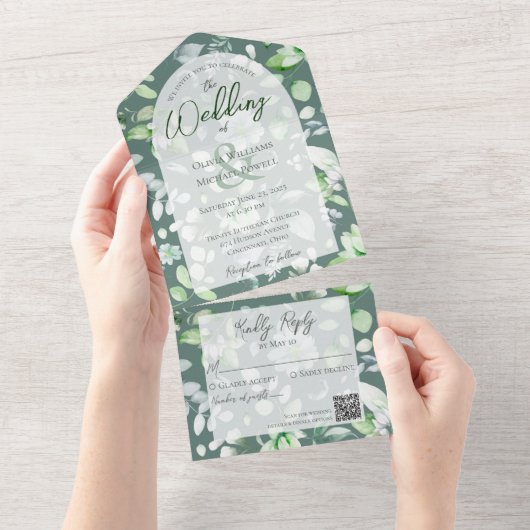 QR-Code für Grünland-Flora All In One Einladung (Abreißen)