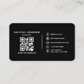 QR-Code für Haar-Flecht-Buchung Visitenkarte (Rückseite)