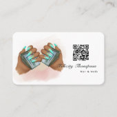 QR-Code für Haare und Nägel Visitenkarte (Vorderseite)