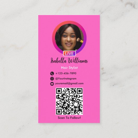 QR-Code für Haarstempel Empfehlungskarte (Rückseite)