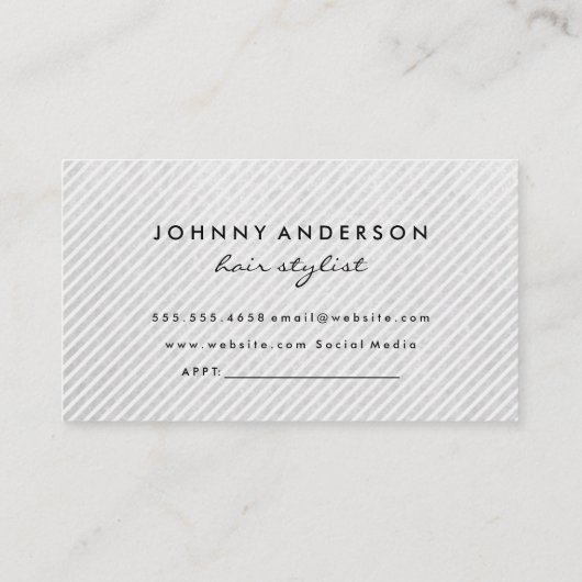 QR-Code für Haarstylle-Silberschere Terminkarte (Rückseite)