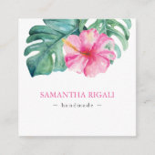 QR-Code für handgefertigte Blume Begleitkarte (Vorderseite)