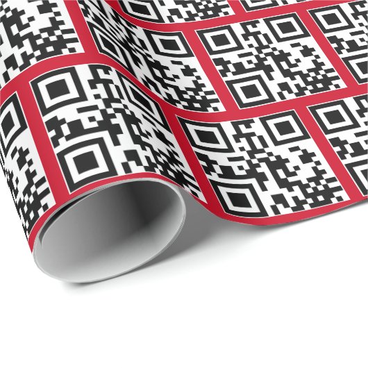 QR-Code für Happy Holidays Geschenkpapier (Rolleneckpunkt)