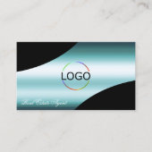 QR-Code für hervorragende, Aquamarin gekleidete, s Visitenkarte (Vorderseite)