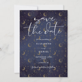 QR-Code für Himmelsstars und Mond Save The Date