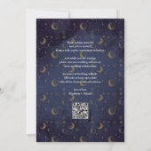 QR-Code für Himmelsstars und Mond Save The Date (Rückseite)