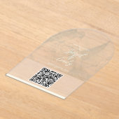 QR-Code für Hochzeiten Acryleinladungen (Ablage )
