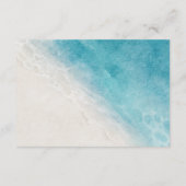 QR-Code für Hochzeiten am Blue Ocean Beach Details Begleitkarte (Rückseite)