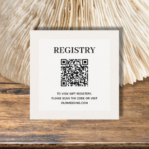 QR-Code für Hochzeiten Begleitkarte