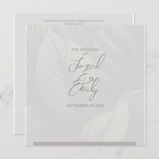 QR-Code für Hochzeiten Einladung (Vorne/Hinten)