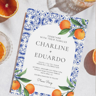 QR-Code für Hochzeiten im Mittelmeer Einladung