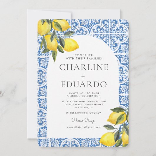 QR-Code für Hochzeiten im Mittelmeer Einladung (Vorderseite)