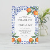 QR-Code für Hochzeiten im Mittelmeer Einladung (Stehend Vorderseite)