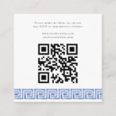 QR-Code für Hochzeiten in Griechenland Begleitkarte (Rückseite)