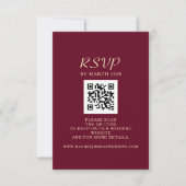 QR-Code für Hochzeiten RSVP Karte (Vorderseite)