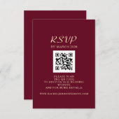 QR-Code für Hochzeiten RSVP Karte (Vorne/Hinten)