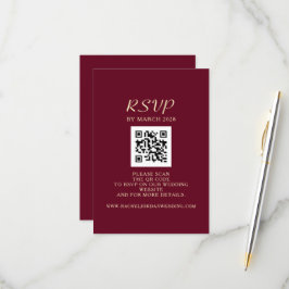 QR-Code für Hochzeiten RSVP Karte