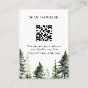 QR-Code für Hochzeiten von Pinienwäldern nach Shar Begleitkarte