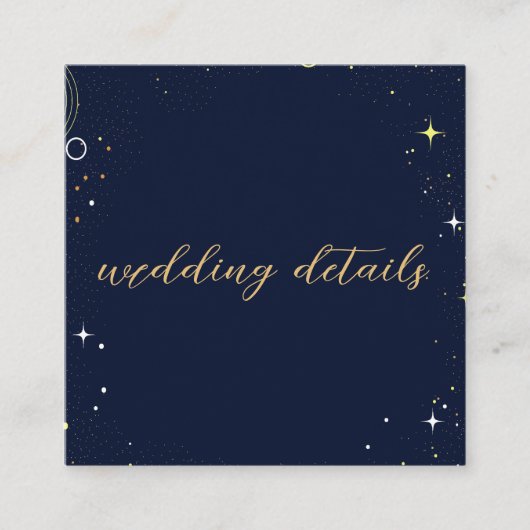 QR-Code für Hochzeiten von Sun Celestial Sun Moon Begleitkarte (Vorderseite)