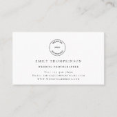 QR-Code für Hochzeitfotografen mit benutzerdefinie Visitenkarte (Vorderseite)